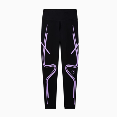 Shop Adidas By Stella Mccartney Leggings Ib6807 In Black Purple