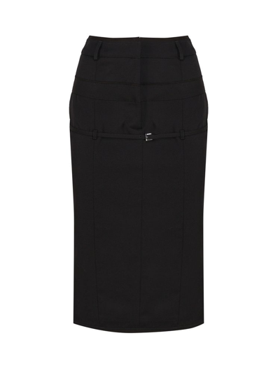 Shop Jacquemus La Jupe Caraco Pencil Skirt In Black