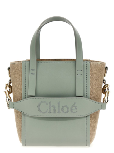 Shop Chloé Small Sense Tote Bag In Green