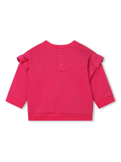 Givenchy Sequinned-logo Fleece Sweatshirt In Multi