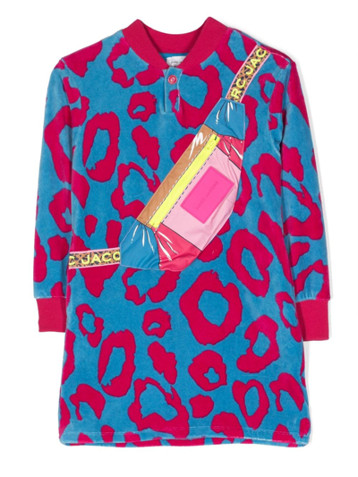 Shop Marc Jacobs Cheetah-print Bumbag Minidress In Pink