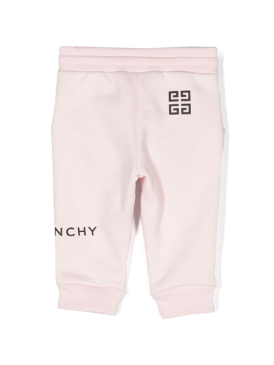 Givenchy Logo-print Detail Track Pants In Pink