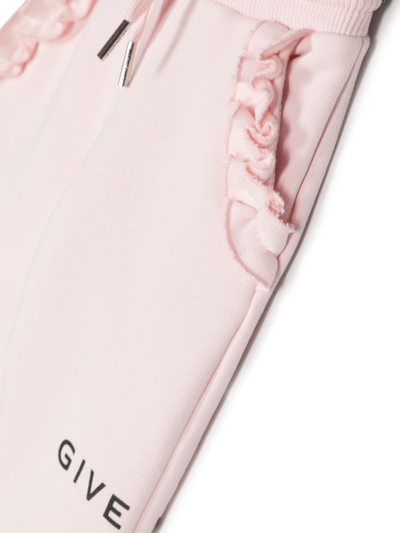 Shop Givenchy Logo-print Detail Track Pants In Pink