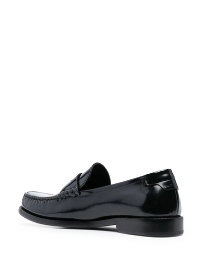 Shop Saint Laurent Loavers Shoes In Black