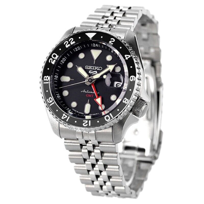 Pre-owned Seiko 5 Sports Sbsc001 Skx Sports Style Gmt Automatic Men Watch Made In Japan