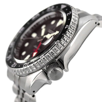 Pre-owned Seiko 5 Sports Sbsc001 Skx Sports Style Gmt Automatic Men Watch Made In Japan