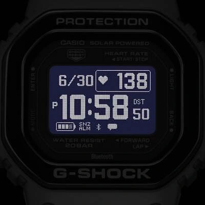 Pre-owned Casio G-shock Dw-h5600mb-1jr Black G-squad Bluetooth Men's Watch In Box