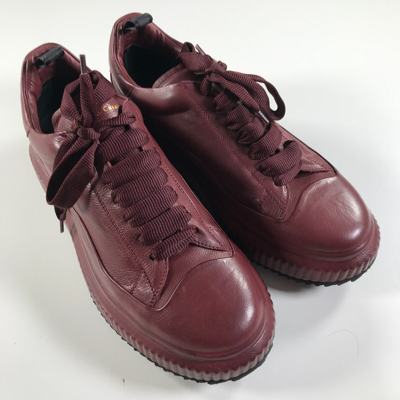 Pre-owned Officine Creative Sneakers Womens 39.5 9.5 Red Burgundy Lace Up Arran 001