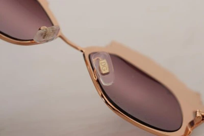 Pre-owned Dolce & Gabbana Dolce&gabbana Dg 2202 Women Pink Sunglasses Metal Rose Sequin Embroidery Eyewear