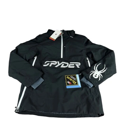 Pre-owned Spyder Signal Gore-tex Anorak Black White Ski Jacket Men's Size M
