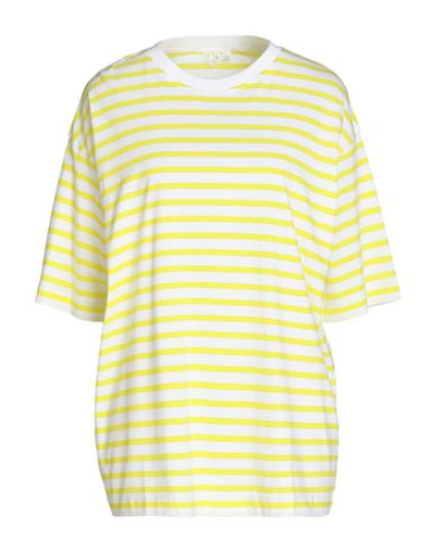 Shop Arket Woman T-shirt Yellow Size M Cotton