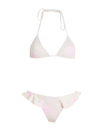 Frankies Bikinis Zeus Top-westward Bottom Woman Bikini Ivory Size L Nylon, Elastane In White