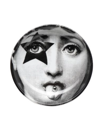 Shop Fornasetti Catch-all Tray Or Ash Tray White Size - Porcelain