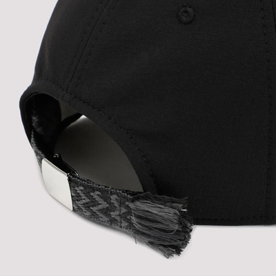 Shop Lanvin Ripstop Baseball Cap Hat In Black