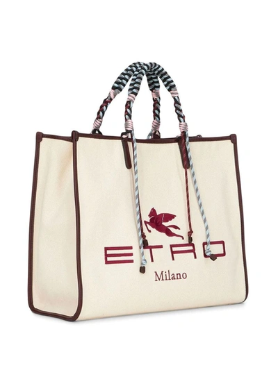 Women's Tote Bag With Braided Handles by Etro