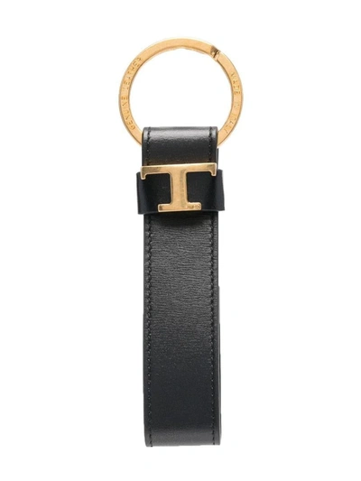 Shop Tod's Key Tag Accessories In Black