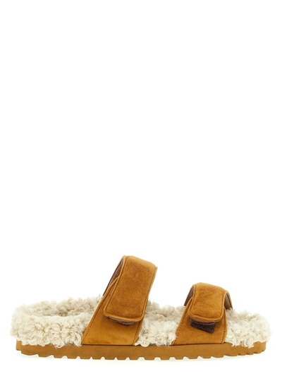 Shop Gia Borghini 'alvine' Sandals In Brown