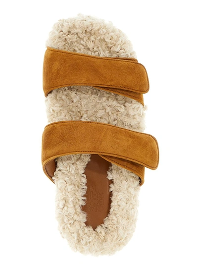 Gia Borghini Strap Sandals Sole Toe Rubber In Brown