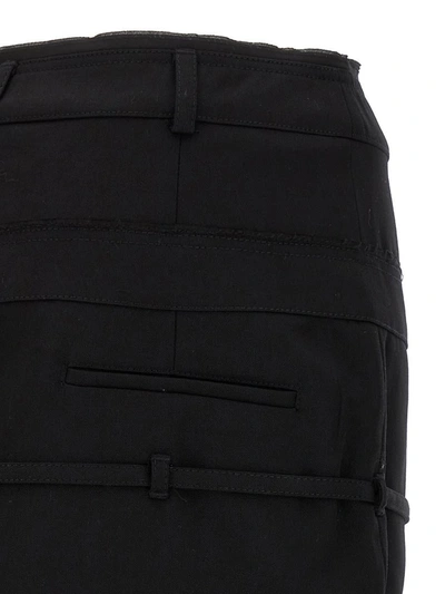 Shop Jacquemus 'la Mini Jupe Caraco' Skirt In Black