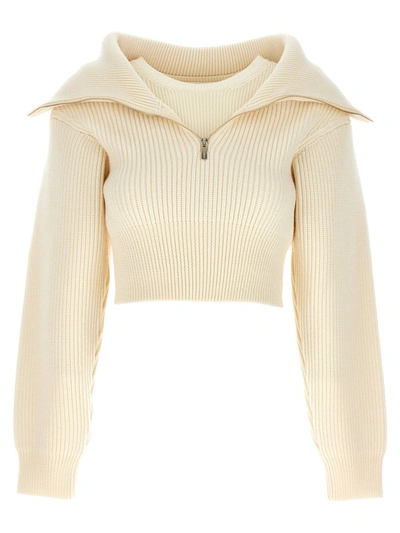 Shop Jacquemus 'risoul' Sweater In White