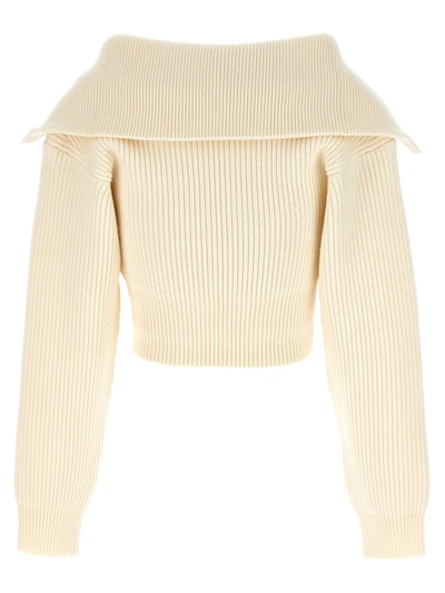 Shop Jacquemus 'risoul' Sweater In White
