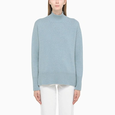 Shop Roberto Collina And Cashmere Turtleneck In Light Blue