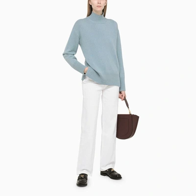 Shop Roberto Collina And Cashmere Turtleneck In Light Blue