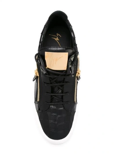 Shop Giuseppe Zanotti Design 'frankie' Sneakers - Black