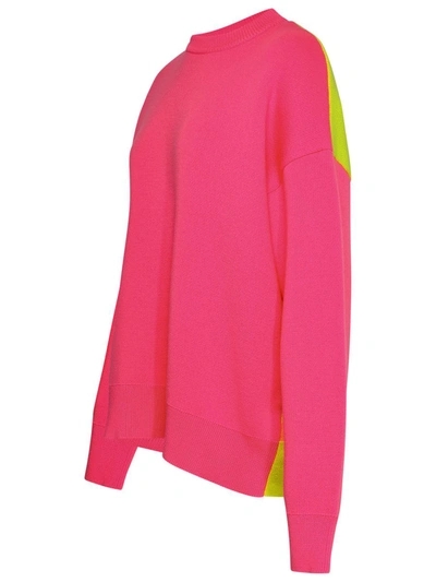 Shop Palm Angels Rose Wool Sweater In Pink