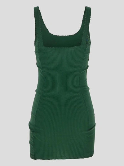Shop Vivienne Westwood Dolce Mini Dress In Forest Green