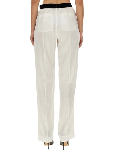Shop Tom Ford Pants With Logo In White