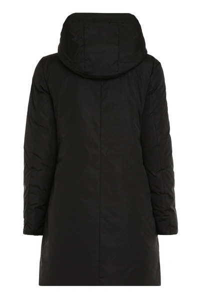 Shop Add Hooded Down Jacket In Black