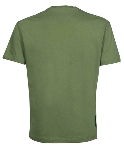 Shop Dsquared2 Logo Cotton T-shirt In Green