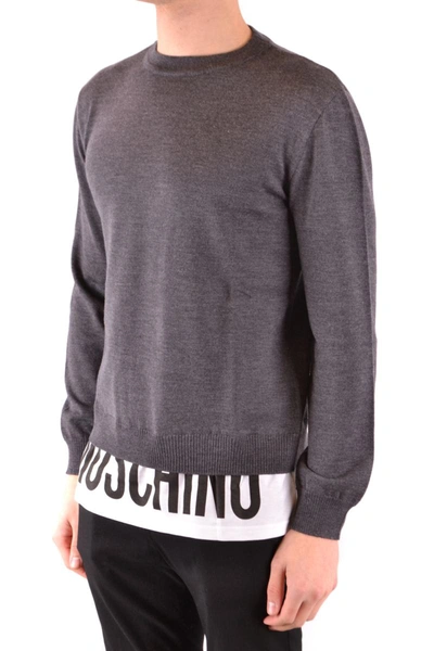 Shop Moschino Sweaters In Gray