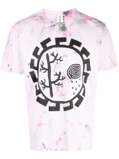 Shop Westfall Printed Cotton T-shirt In Pink