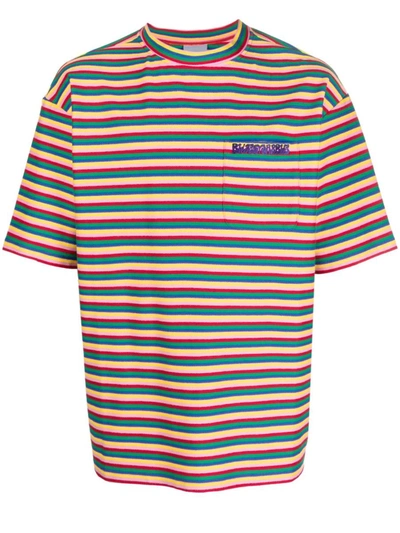 Shop Bluemarble Striped Cotton T-shirt In Red