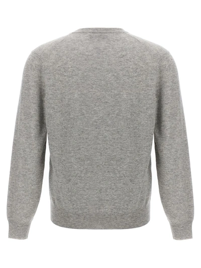 Shop Brunello Cucinelli V-neck Sweater In Gray