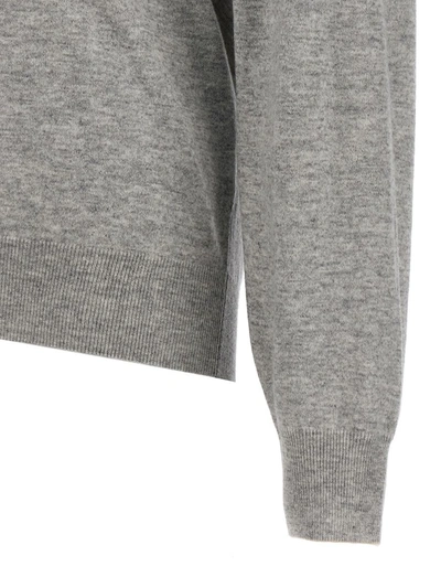 Shop Brunello Cucinelli V-neck Sweater In Gray