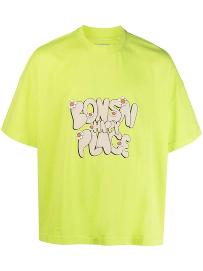 Shop Bonsai Logo Cotton T-shirt In Green