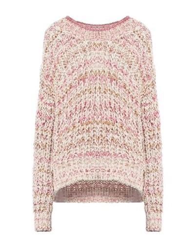 Shop Isabel Marant Woman Sweater Magenta Size 8 Viscose, Cotton, Polyamide, Metallic Fiber