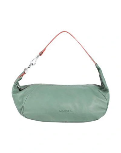 Shop Max & Co . Woman Shoulder Bag Sage Green Size - Sheepskin