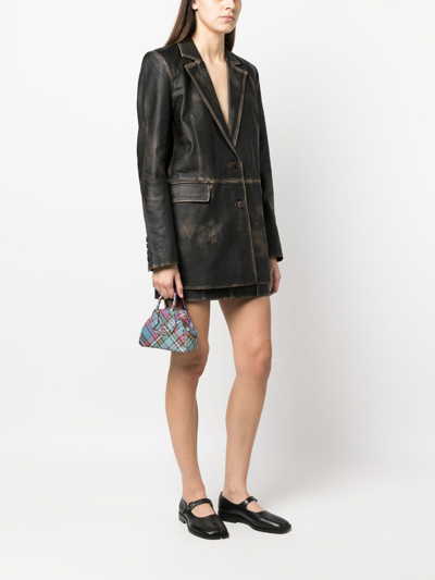 Vivienne Westwood Biogreen Printed Saffiano Leather Handbag