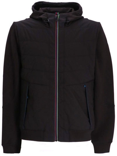 Shop Ps By Paul Smith Mixed Media Hooded Jacket In 79