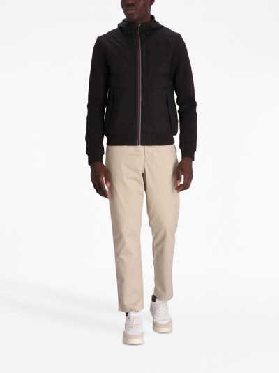 Shop Ps By Paul Smith Mixed Media Hooded Jacket In 79