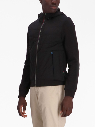 Shop Ps By Paul Smith Mixed Media Hooded Jacket In 79