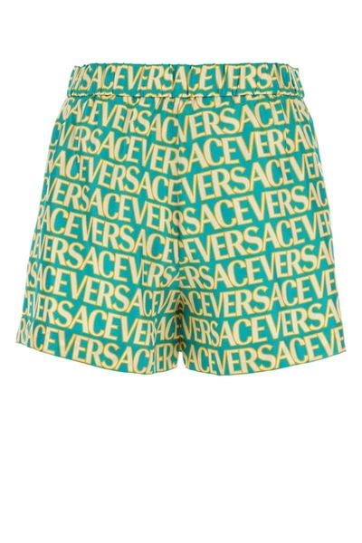 Shop Versace Shorts In Printed