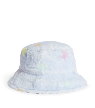 Shop Stella Mccartney Kids Star-motif Bucket Hat In Blue