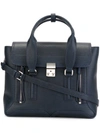 A.w.a.k.e. Mini Pashli Leather Satchel In Tanzanite