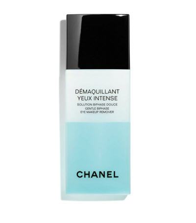 Shop Chanel (démaquillant Yeux Intense) Gentle Biphase Eye Makeup Remover (100ml) In Multi