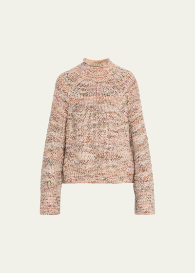 Shop A.l.c Liv Rolled-neck Wool Sweater In Sirocco Ro